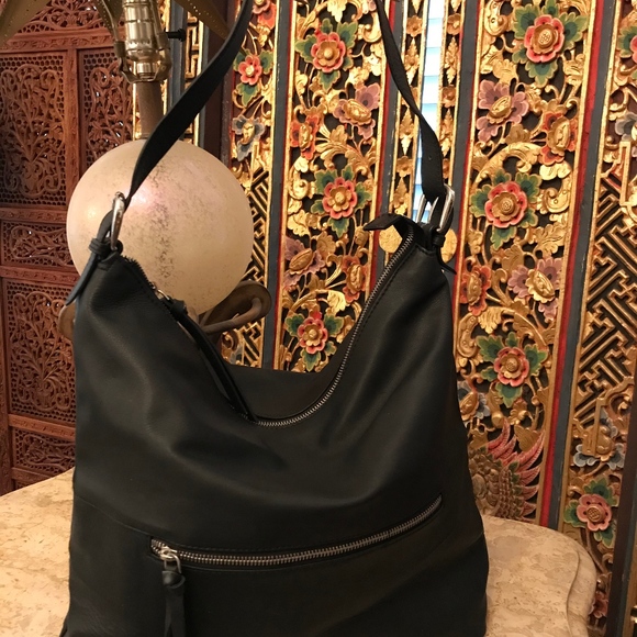 Black leather tote - Picture 1 of 1